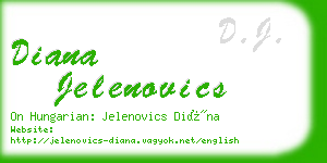 diana jelenovics business card
